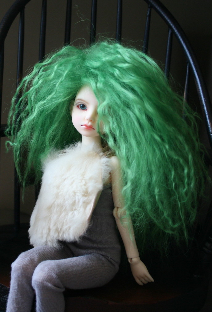 Green sprout Tibetan mohair 5"